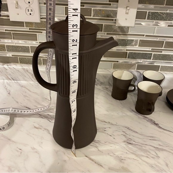 Vintage Dansk Flamestone Coffee service set Coffee pot & Cups & saucers Denmark - Picture 16 of 16